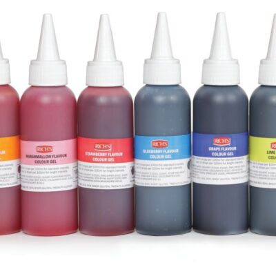 Rich's Gel Flavour Colour Bottles 8x125ml